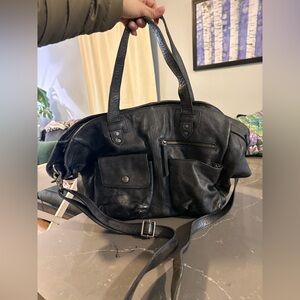 Free People Black Tote Bag